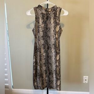 Snake pattern dress